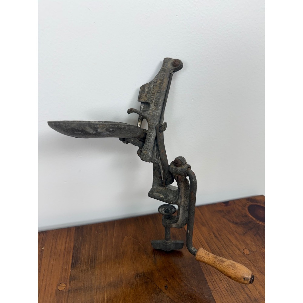 Antique New Standard No 50 Cherry Stoner Pitter Cast Iron Mt Joy PA Farmhouse